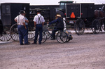 Amish men in Shipshewana, Indiana by Dennis L. Hughes
