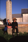 Amish boy and girl by Dennis L. Hughes